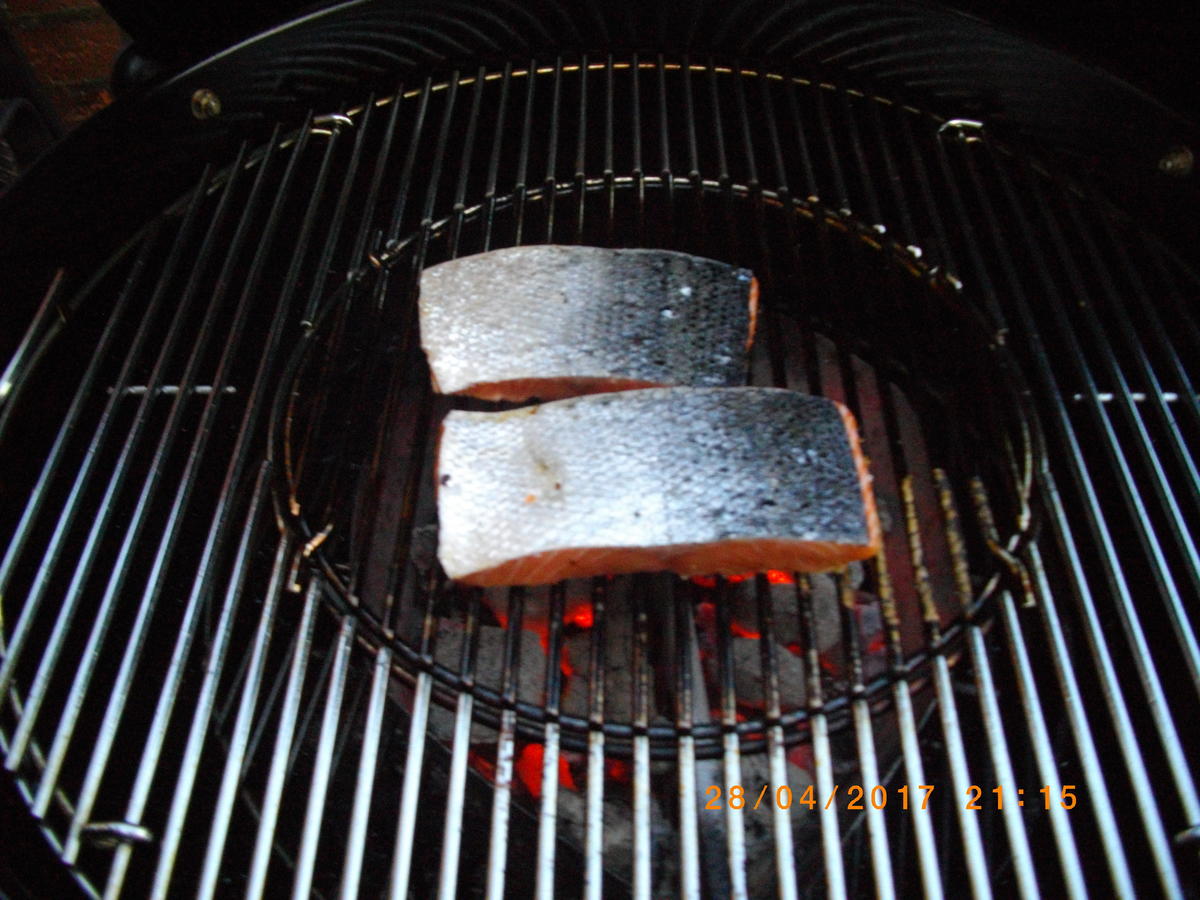 Glasiertes Lachsfilet, gegrillt - Rezept - Bild Nr. 5657