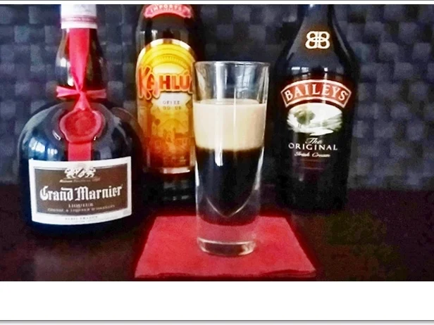 "B-52  SHOT" ➯ Drink  mit horizontaler Schichtung - Rezept - Bild Nr. 5668