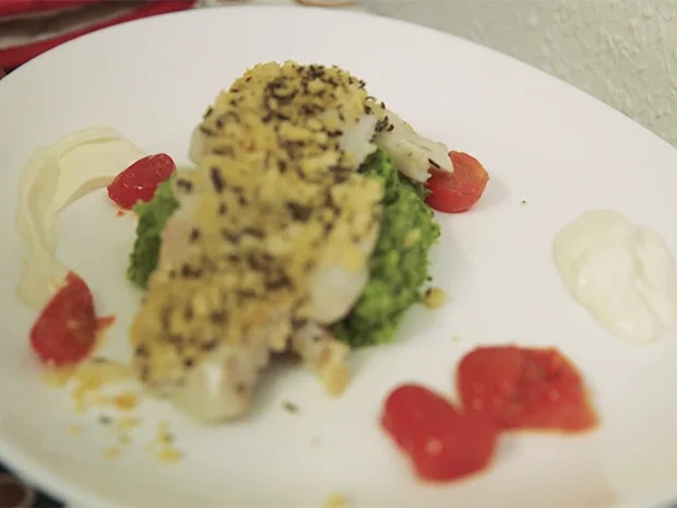 Ofenkabeljau mit Zitronen-Rosmarin-Kruste und Rucola-Kartoffel-Stampf - Rezept - Bild Nr. 2