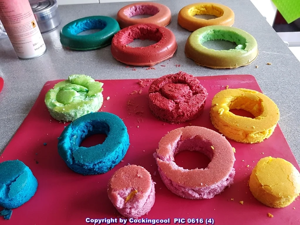 Biskuit "Naked Cake" mit "Dominotorte" - Rezept - Bild Nr. 5683