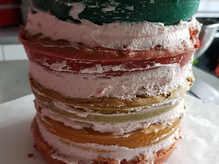Biskuit "Naked Cake" mit "Dominotorte" - Rezept - Bild Nr. 5688