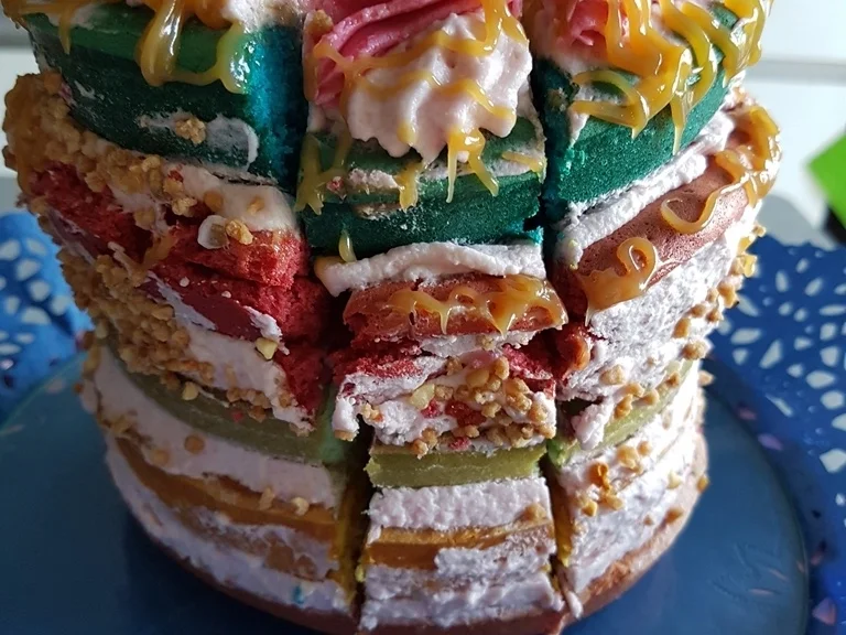 Biskuit "Naked Cake" mit "Dominotorte" - Rezept - Bild Nr. 5691