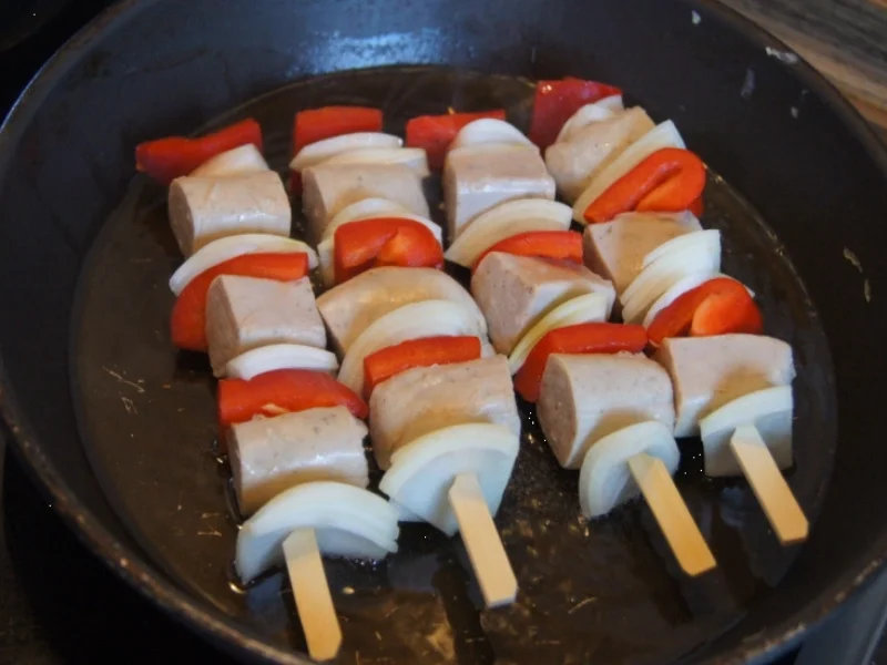 Würstchen-Gemüse-Spieße - Rezept - Bild Nr. 5681