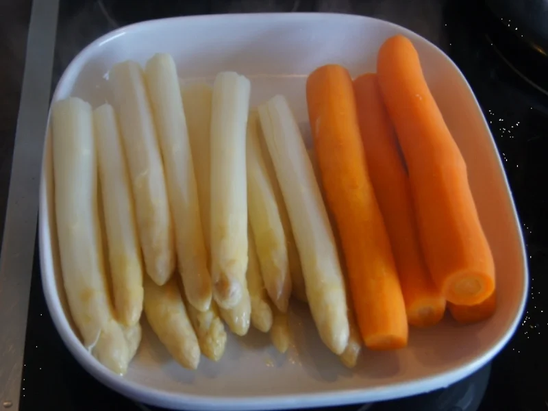 Leiterchen mit Spargel und Möhren - Rezept - Bild Nr. 5690