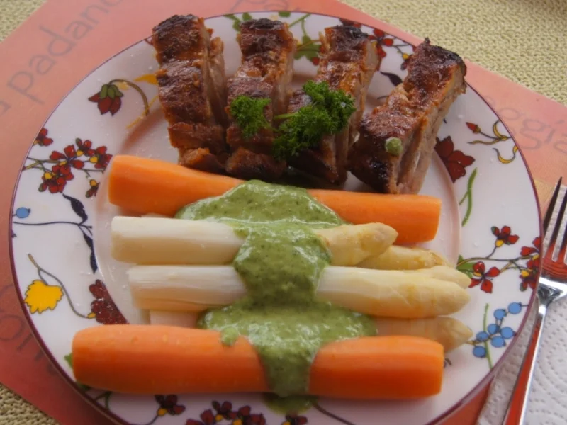 Leiterchen mit Spargel und Möhren - Rezept - Bild Nr. 5692