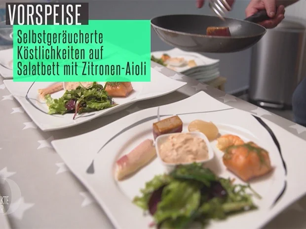 Verschiedene Köstlichkeiten aus dem Räucherofen mit Pull-Apart-Bread - Rezept - Bild Nr. 5697