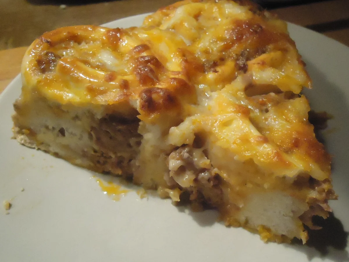 Rosetten-Hackfleisch Kuchen - Rezept - Bild Nr. 5693