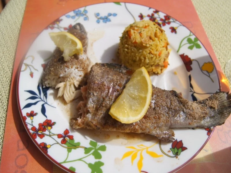 Eier-Gemüse-Bratreis mit zweierlei Forelle - Rezept - Bild Nr. 3