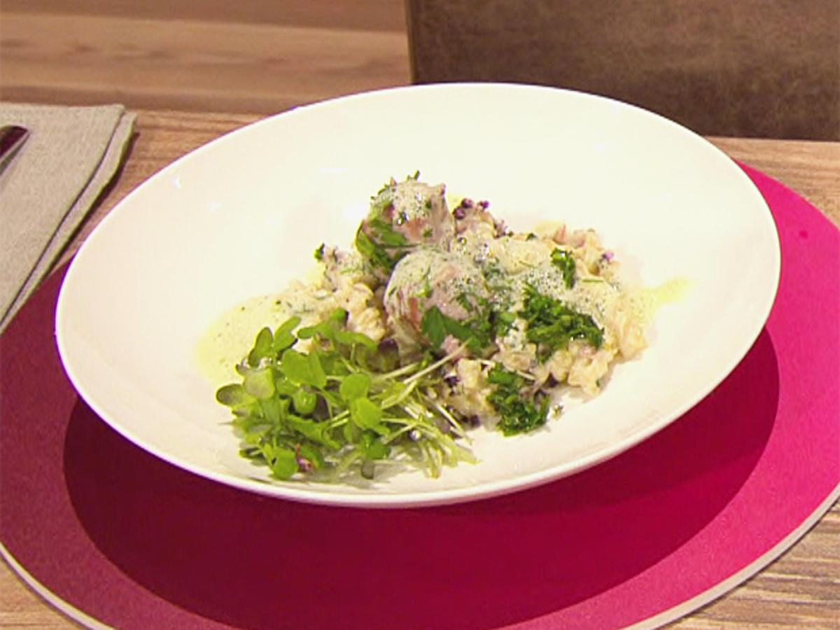 Nudeln mit Chili-Mascarpone-Sauce und Zicklein (Gesine Cukrowski ...