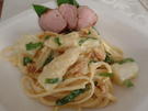 Bärlauch-Spaghetti mit Spargel und Schweinefilet - Rezept - Bild Nr. 5690