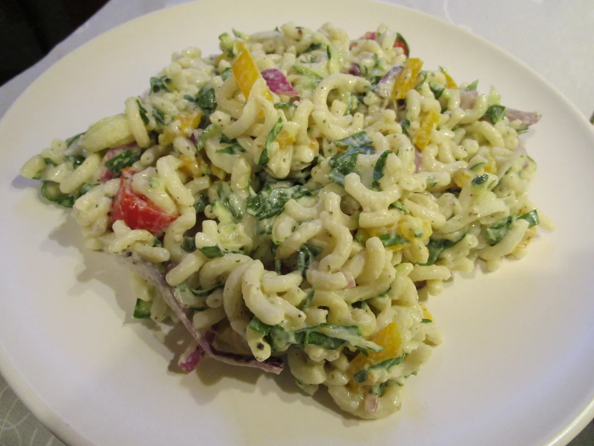 Nudelsalat mit Sauerampfer - Rezept - Bild Nr. 5691