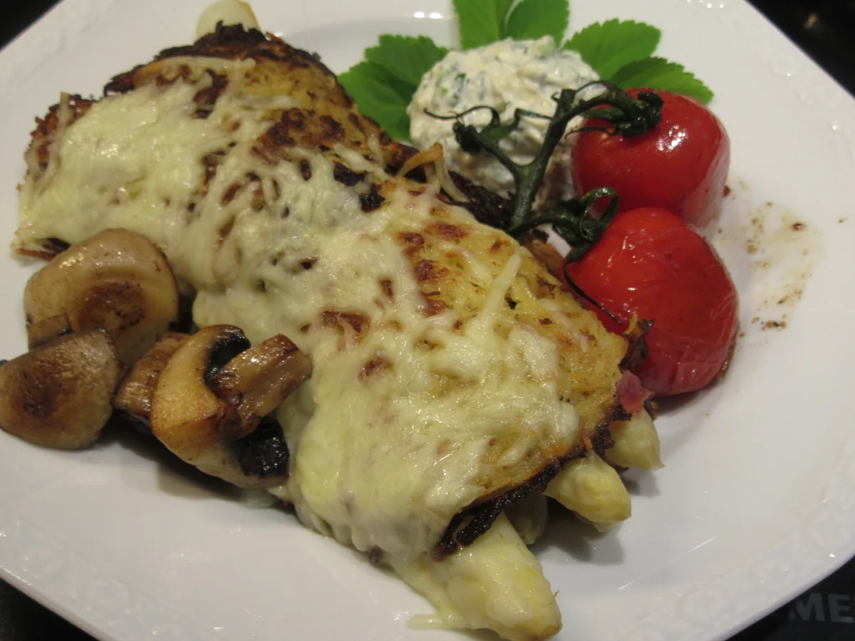 Gemüse: Spargel, versteckt in Kartoffelpuffern - Rezept - Bild Nr. 5702