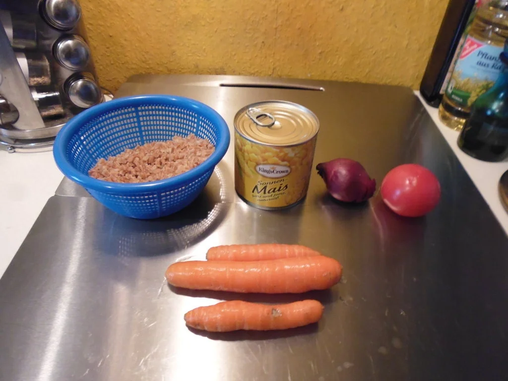 Dinkelsalat mit Salat von der Fensterbank - Rezept - Bild Nr. 5700