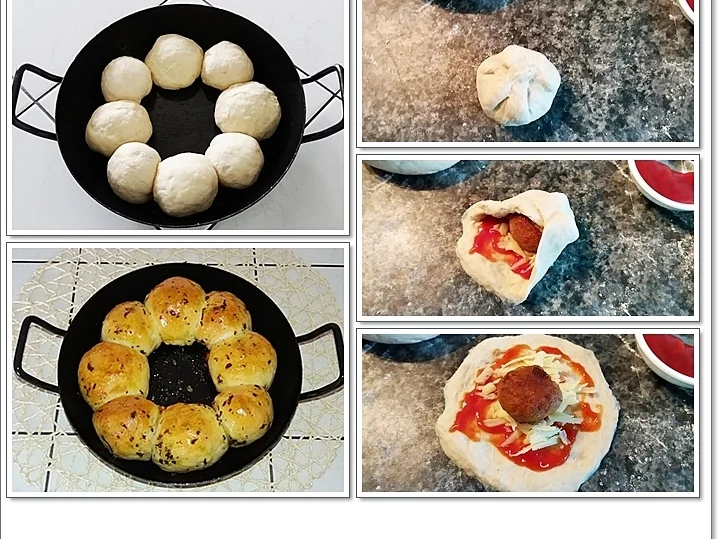 Rezept: Party- Bällchen aus dem Ofen und BBQ Sauce dazu Bild Nr. 5705 Party- Bällchen aus dem Ofen und BBQ Sauce dazu - Rezept - Bild Nr. 5705