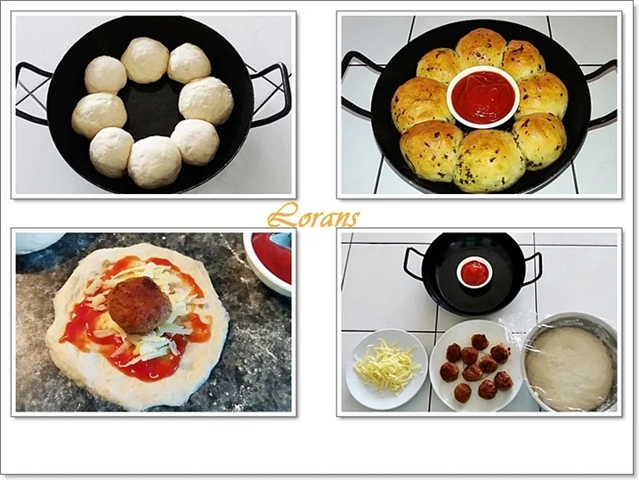 Rezept: Party- Bällchen aus dem Ofen und BBQ Sauce dazu Bild Nr. 5712 Party- Bällchen aus dem Ofen und BBQ Sauce dazu - Rezept - Bild Nr. 5712