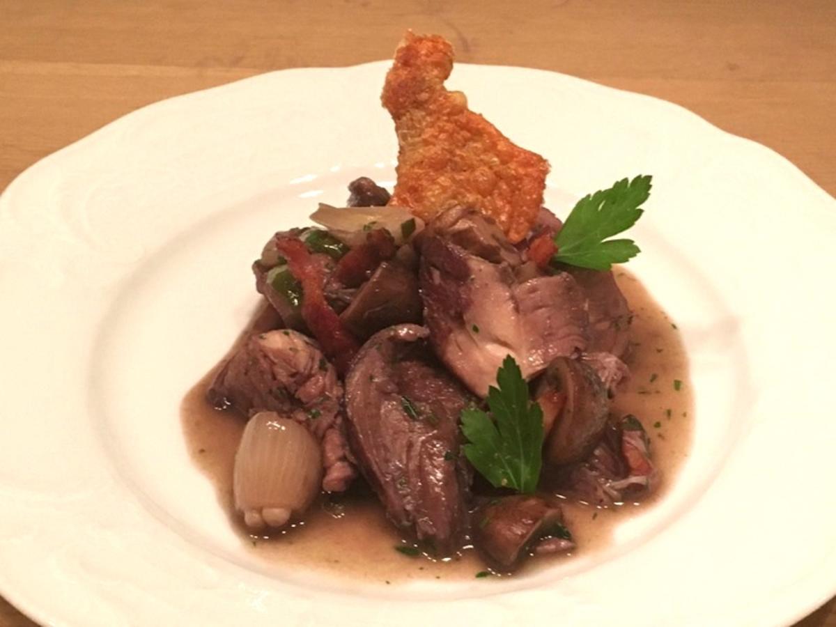 Bilder für Coq au vin - Hahn in Wein Rezept