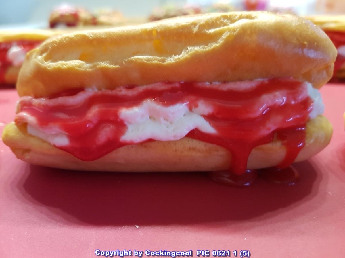 &amp;quot;Eclairs&amp;quot; Liebesknochen mit Vanillecreme - Rezept - kochbar.de