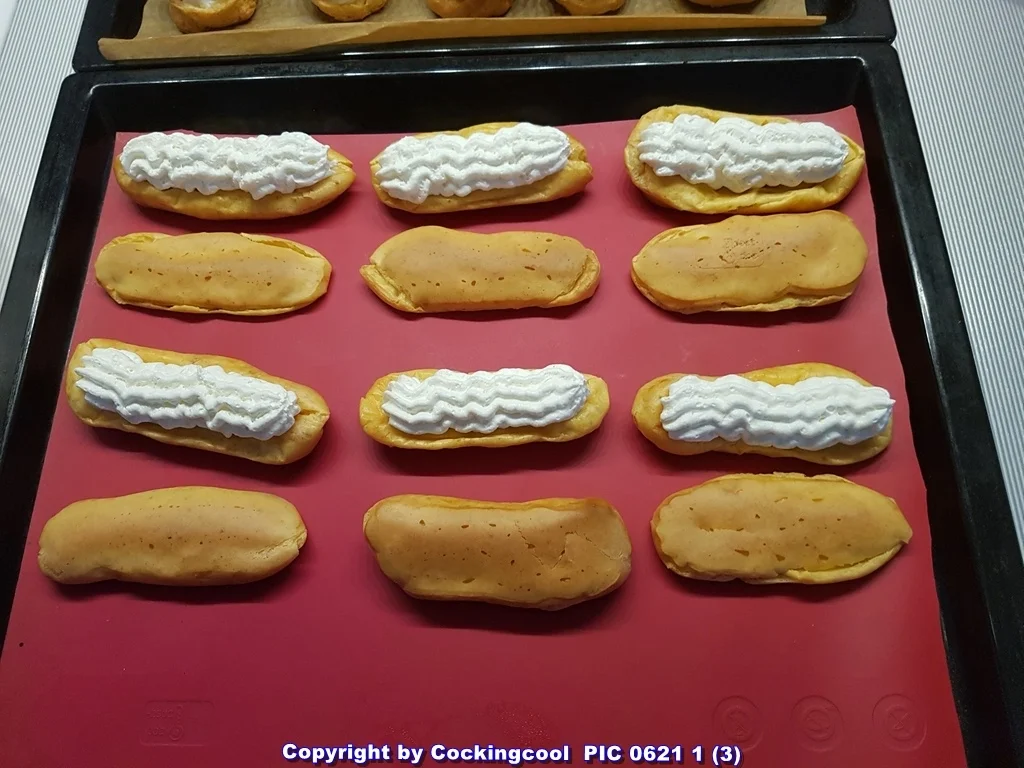 "Eclairs" Liebesknochen mit Vanillecreme - Rezept - Bild Nr. 5720