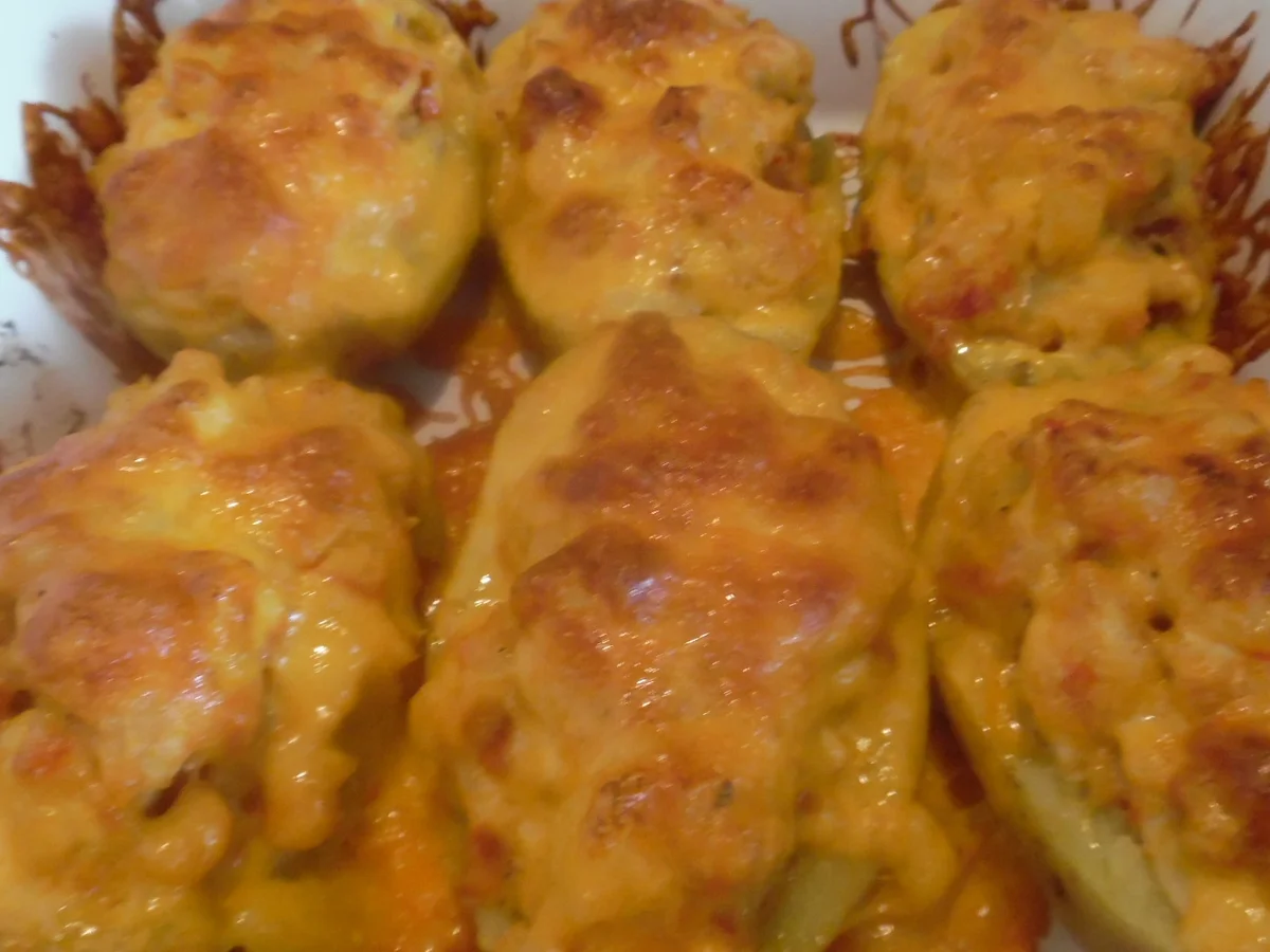 Chicken Potatoes mit Paprika-Rahm-Dip - Rezept - Bild Nr. 5726