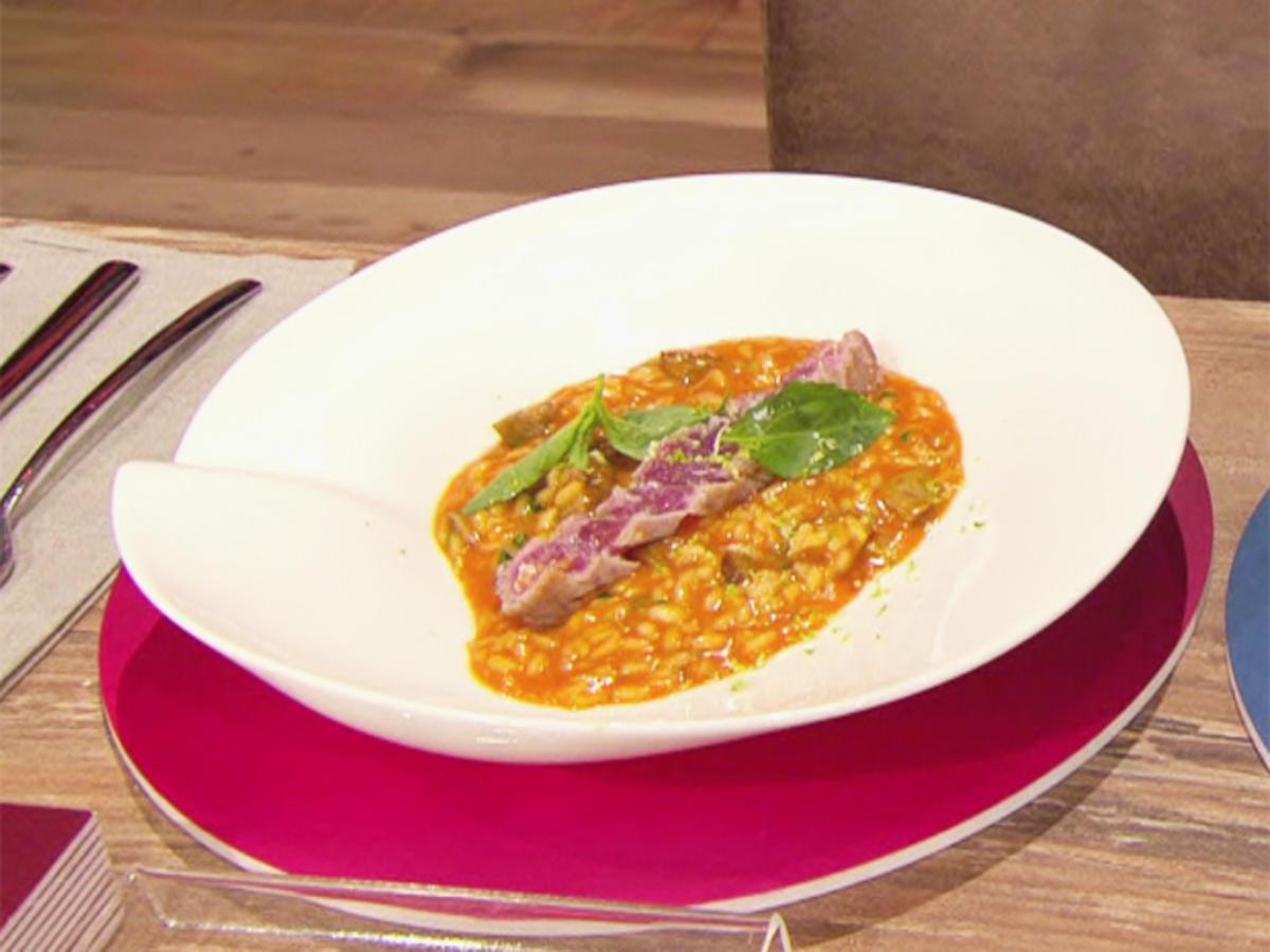 Bilder für Risotto mit Wildschwein und Thunfisch (Mousse T.) - Rezept