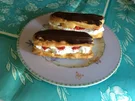 Eclairs gefüllt mit Vanillesahne und Erdbeeren - Rezept - Bild Nr. 5721