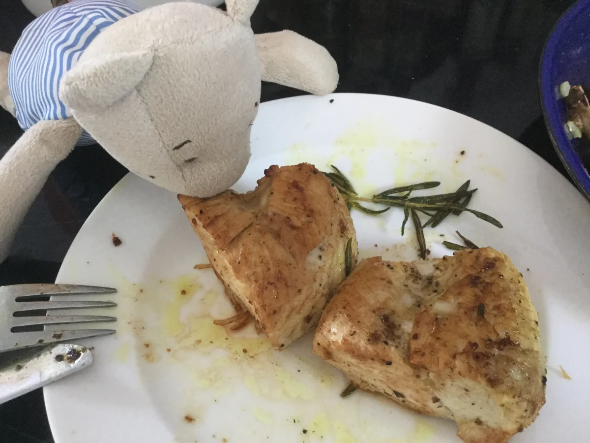 Hähnchenbrust an braunen Curry-Champignons - Rezept - Bild Nr. 5752