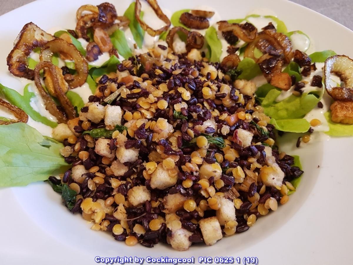 Schwarzer Reis und rote Linsen Salat - Rezept - Bild Nr. 5773