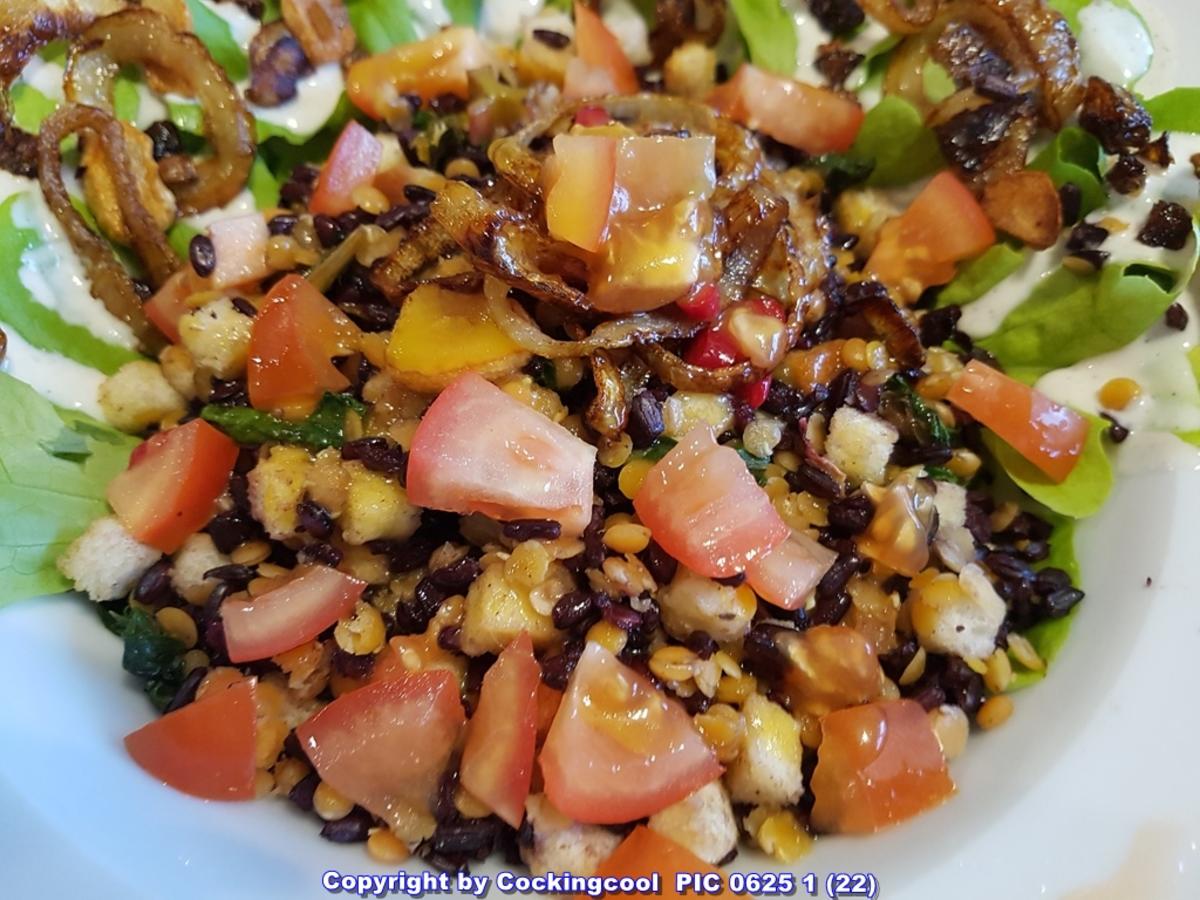 Schwarzer Reis und rote Linsen Salat - Rezept - Bild Nr. 5775
