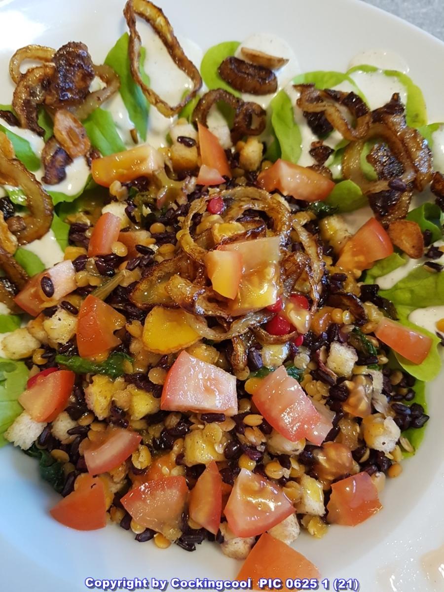 Schwarzer Reis und rote Linsen Salat - Rezept - Bild Nr. 5774
