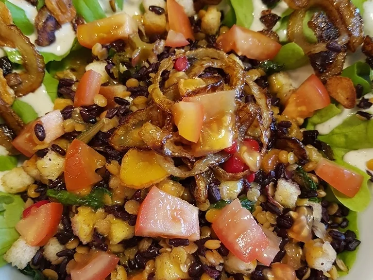 Rezept: Schwarzer Reis und rote Linsen Salat Bild Nr. 5774 Schwarzer Reis und rote Linsen Salat - Rezept - Bild Nr. 5774