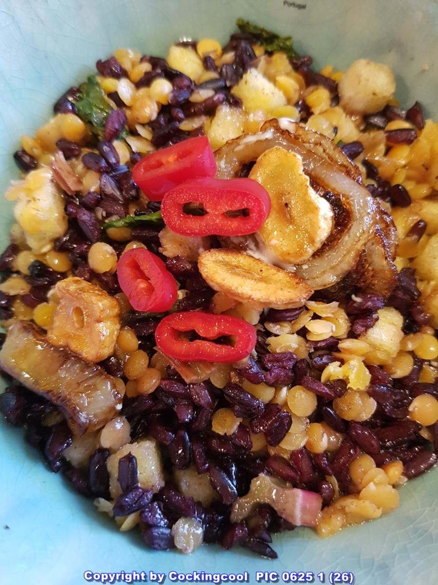 Schwarzer Reis und rote Linsen Salat - Rezept - Bild Nr. 5777