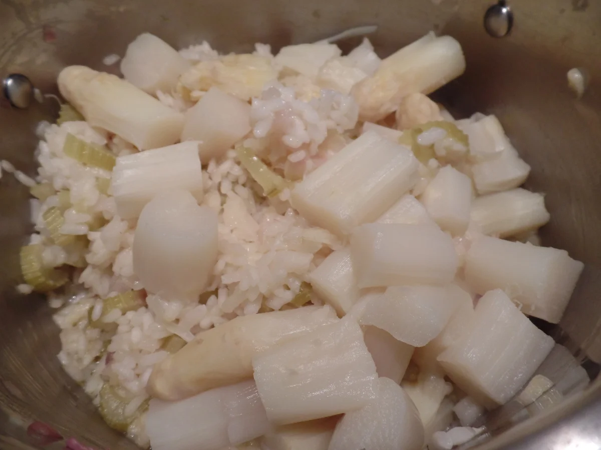 Spargelrisotto mit Kürbiskernbiss - Rezept - Bild Nr. 5767