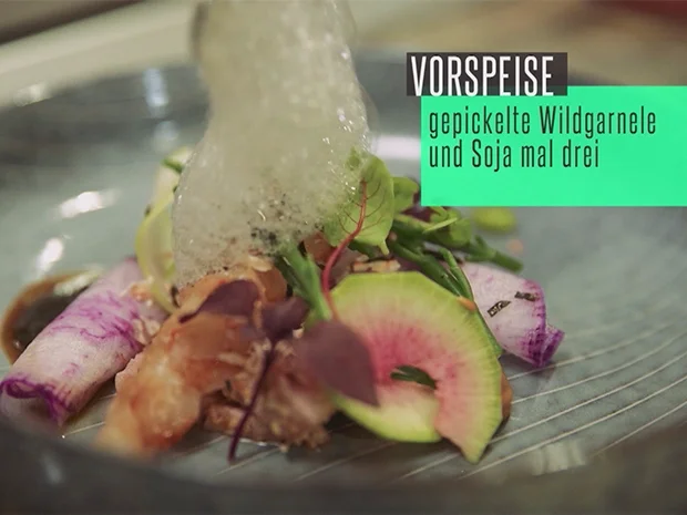 Rezept: Tataki vom Gelbflossen Thunfisch, gepickelte Wildgarnele, Soja mal 3, Radieschen Bild Nr. 3 Tataki vom Gelbflossen Thunfisch, gepickelte Wildgarnele, Soja mal 3, Radieschen - Rezept - Bild Nr. 3