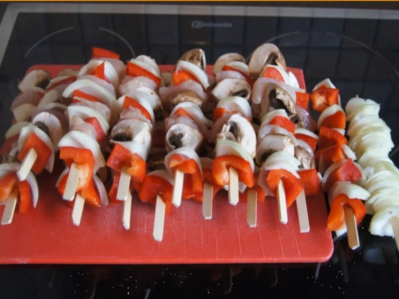 Rezept: Hähnchenbrustfilet-Gemüse-Spieße Bild Nr. 5762 Hähnchenbrustfilet-Gemüse-Spieße - Rezept - Bild Nr. 5762