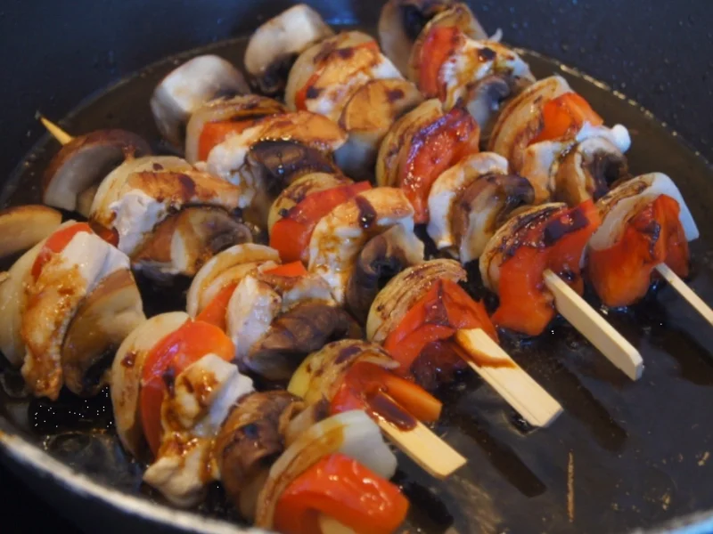 Rezept: Hähnchenbrustfilet-Gemüse-Spieße Bild Nr. 5767 Hähnchenbrustfilet-Gemüse-Spieße - Rezept - Bild Nr. 5767