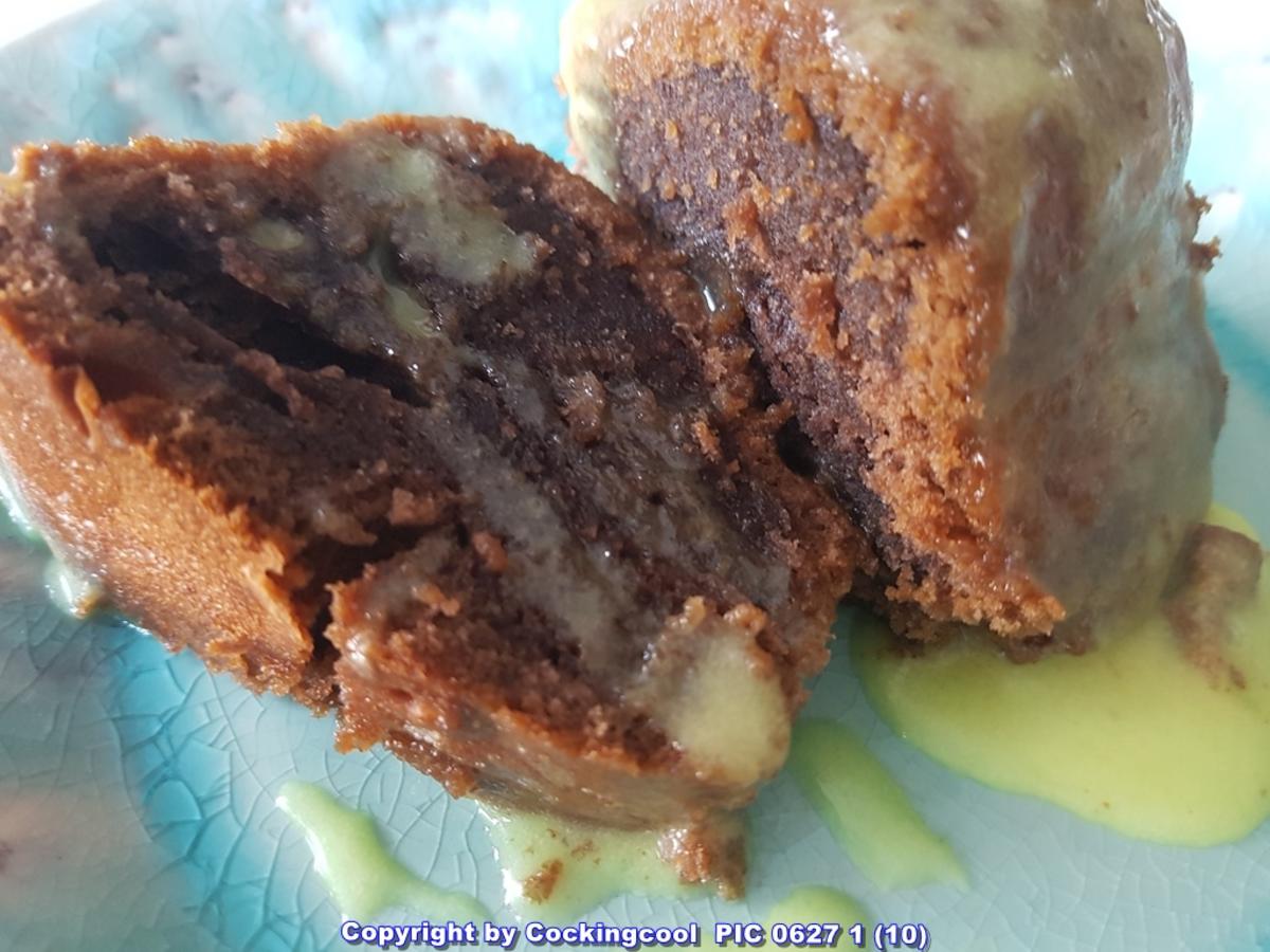 "Brownie" als Kuchenkranz und Lemon Curd Glasur - Rezept - Bild Nr. 5771