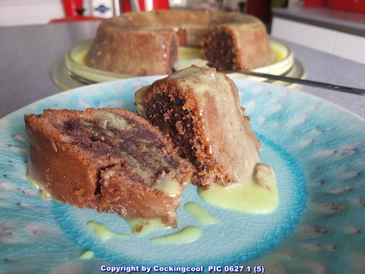 "Brownie" als Kuchenkranz und Lemon Curd Glasur - Rezept - Bild Nr. 5770