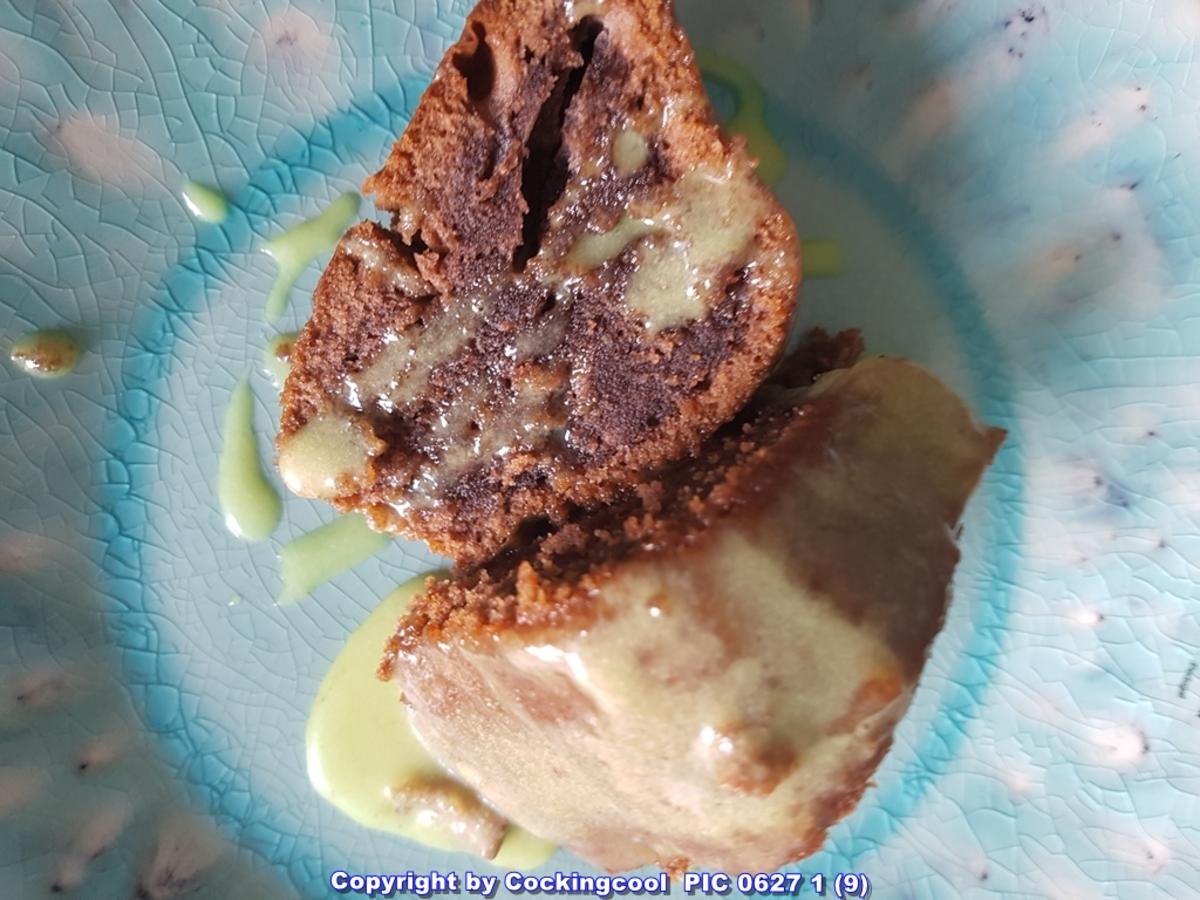 "Brownie" als Kuchenkranz und Lemon Curd Glasur - Rezept - Bild Nr. 5773