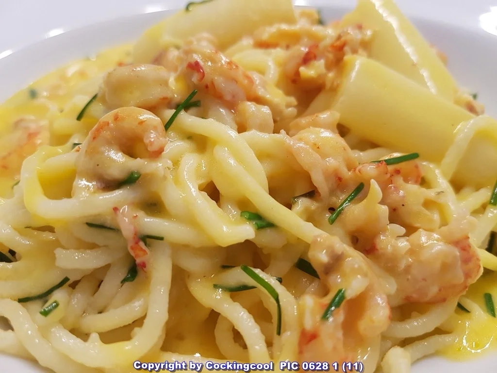 Rezept: Spaghetti Spargel und Meeresfrüchte Bild Nr. 5766 Spaghetti Spargel und Meeresfrüchte - Rezept - Bild Nr. 5766