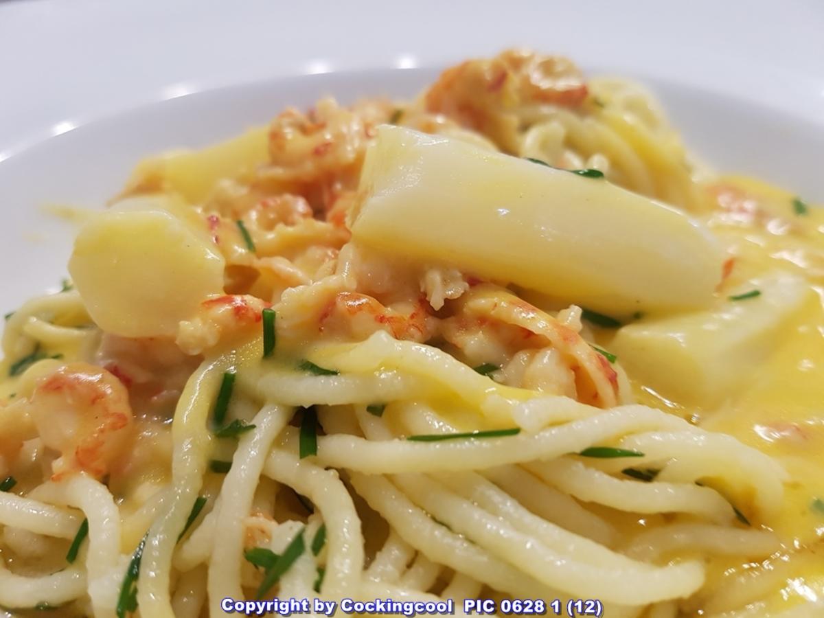 Spaghetti Spargel und Meeresfrüchte - Rezept - Bild Nr. 5772