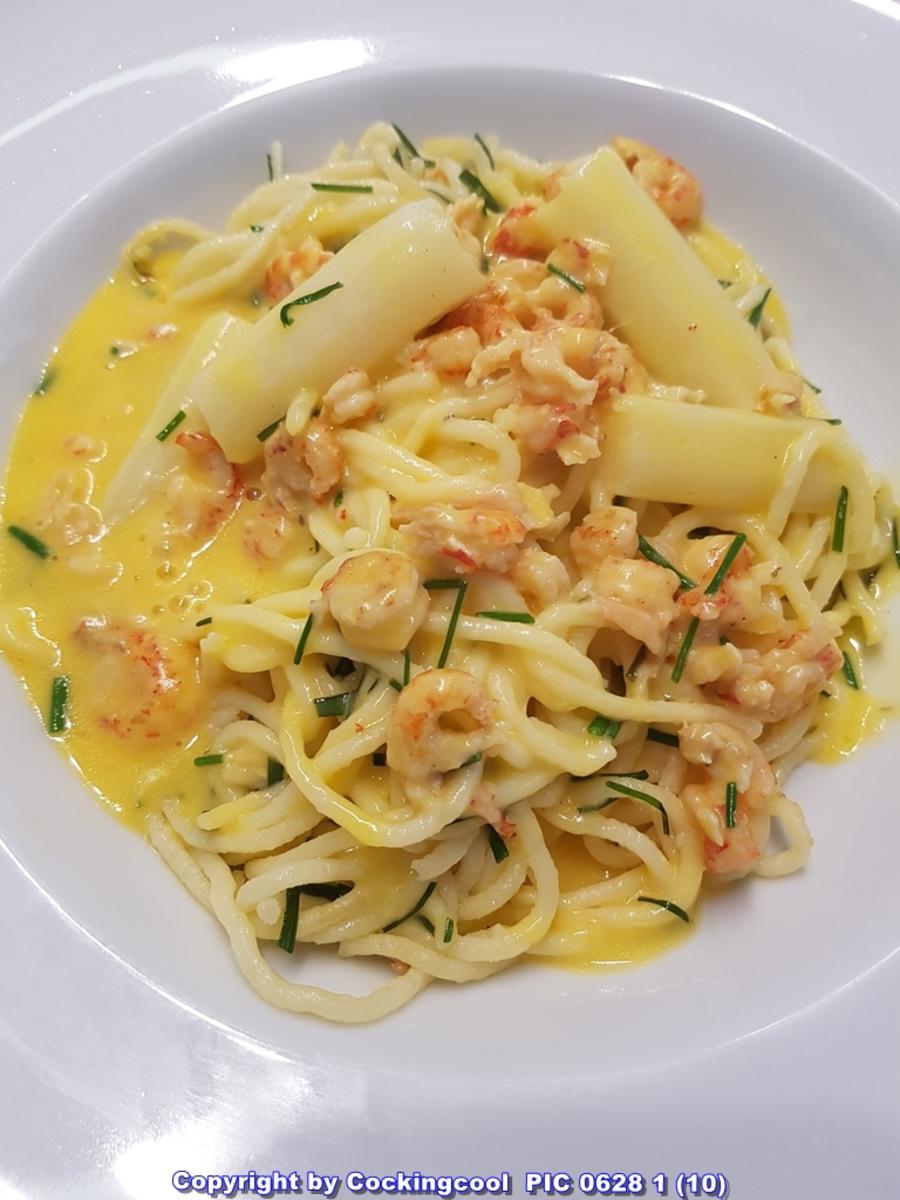 Spaghetti Spargel und Meeresfrüchte - Rezept - Bild Nr. 5773