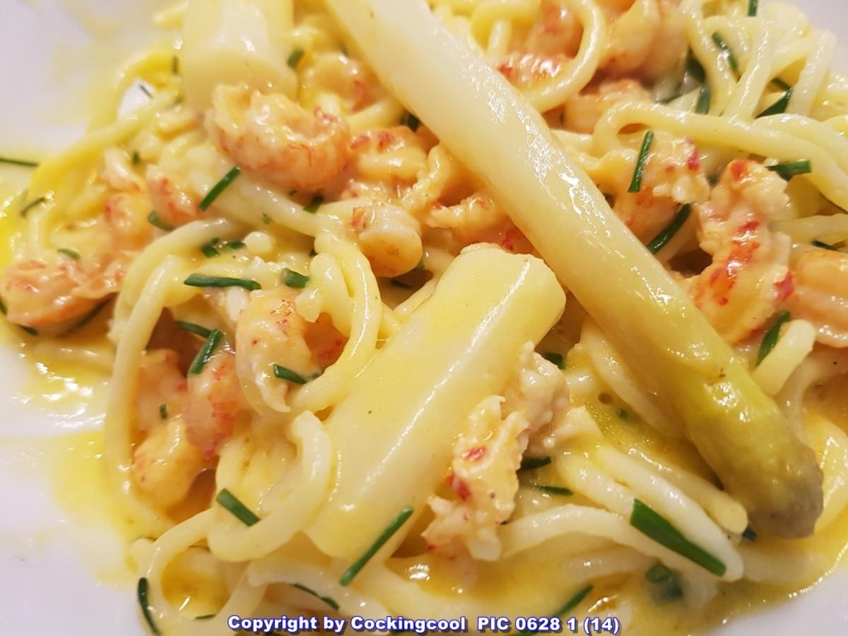 Spaghetti Spargel und Meeresfrüchte - Rezept - Bild Nr. 5777