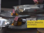 Bisonfilet mit Süßkartoffelpüree, Steinpilzen und Macadamianüssen - Rezept - Bild Nr. 2