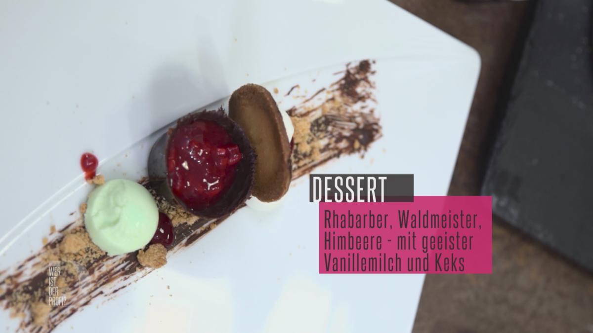 Rhabarberkompott mit Keks-Waldmeister-Panna-Cotta und geeister Vanillemilch - Rezept - Bild Nr. 2