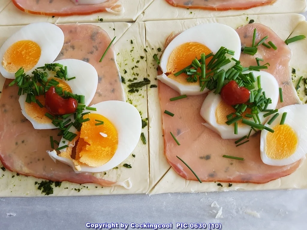 Blätterteig (herzhaft) auf einem Teller zu zweit geniessen - Rezept - Bild Nr. 5778