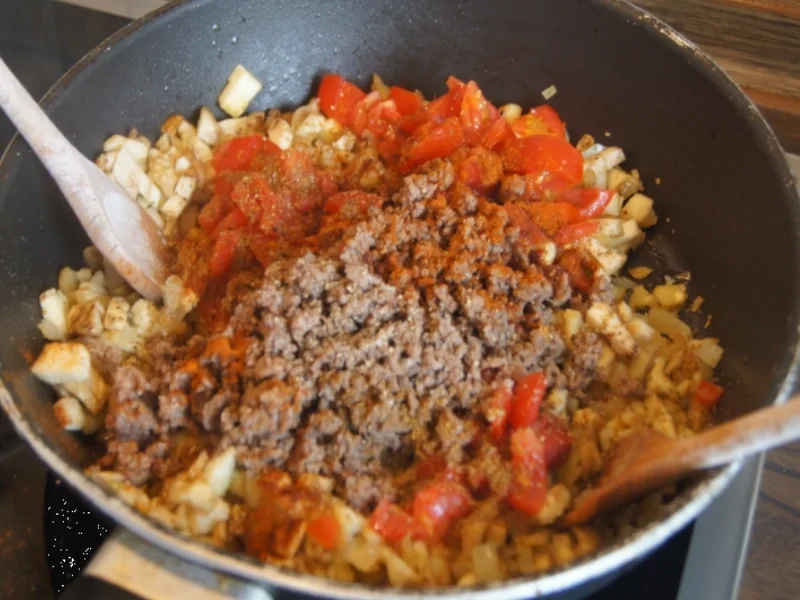 Auberginen gefüllt - Rezept - Bild Nr. 5796