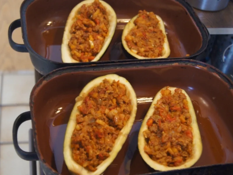 Auberginen gefüllt - Rezept - Bild Nr. 5797