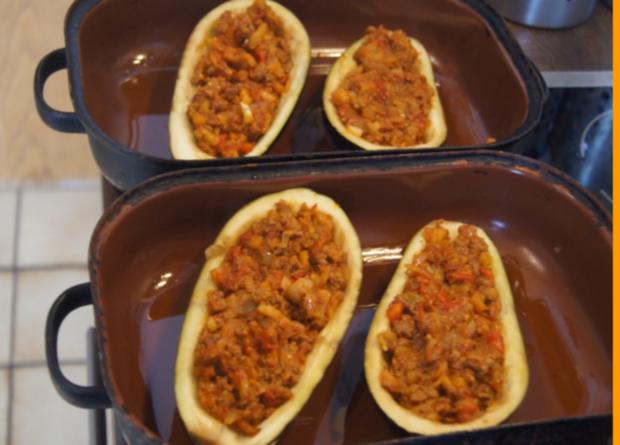 Auberginen gefüllt - Rezept mit Bild - kochbar.de