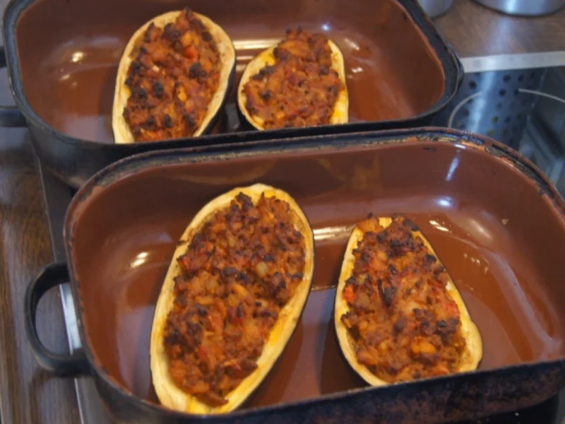 Auberginen gefüllt - Rezept - Bild Nr. 5799