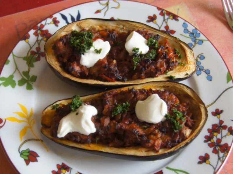 Auberginen gefüllt - Rezept - Bild Nr. 5800